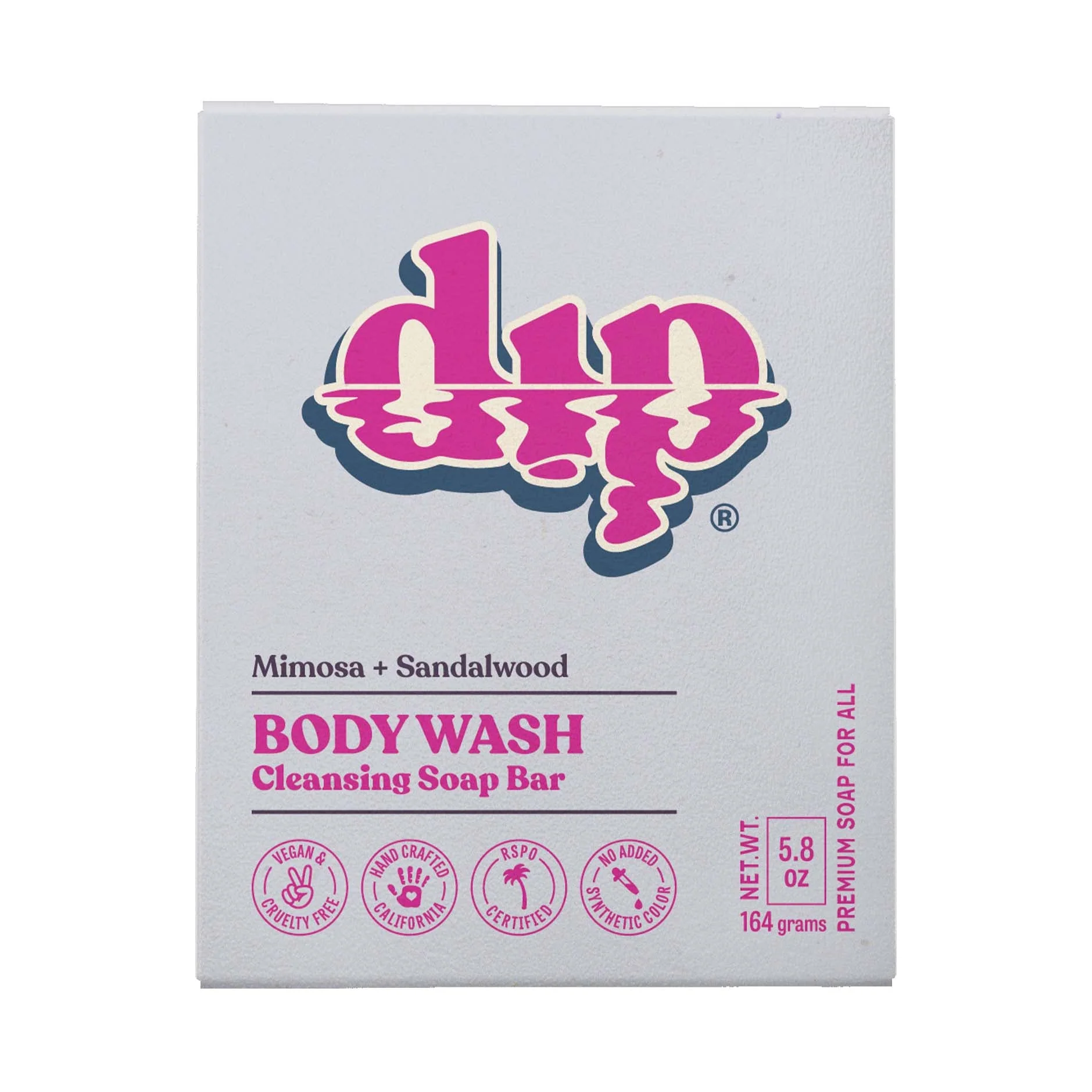 User-Friendly Dip Body Wash Cleansing Soap Bar - Mimosa Sandalwood Pure