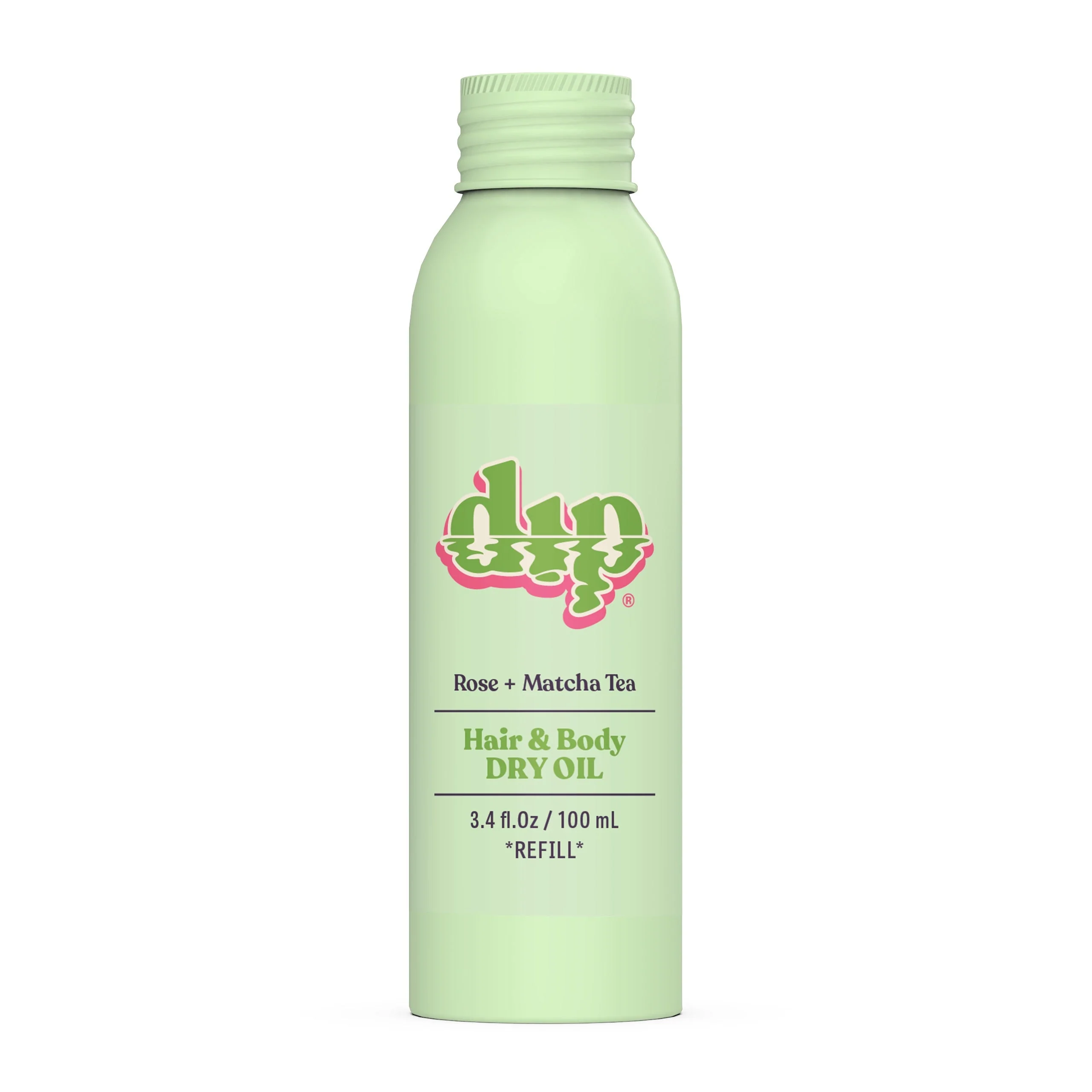 Elegant Dip REFILL Hair Body Dry Oil - Rose Matcha Tea User-Friendly
