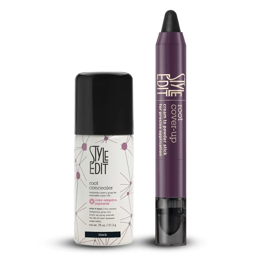 Durable Travel Size Concealer Spray and Cover Up Stick Duo Solid