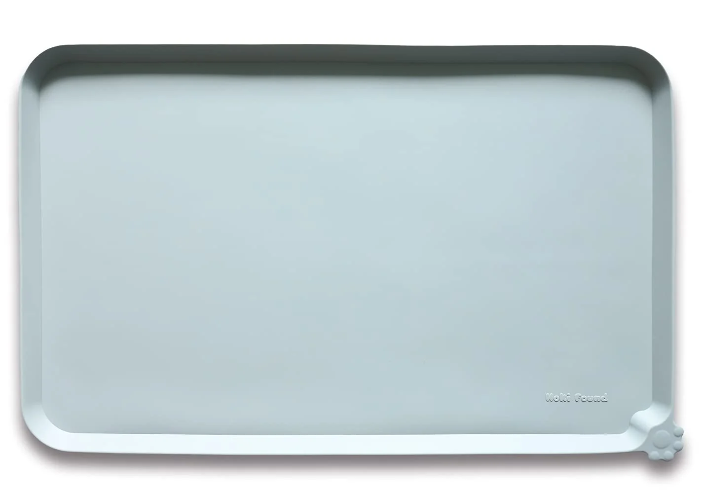 Organic Hoki Found X-Large Silicone Pet Food Mats Tray – Non-Slip Waterproof 28×20 Battleship Healthy