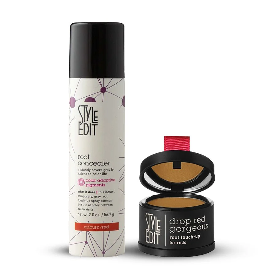 Exceptional Drop Red Gorgeous Root Touch Up Powder and Spray Duo Original Design