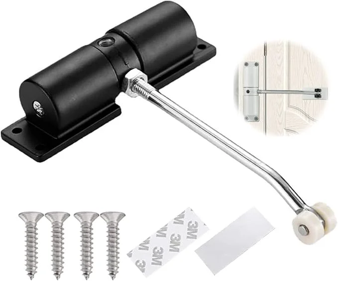 Unique Automatic Door Closer Zinc Alloy Safety Spring Door Closer Adjustable 30 kg Environmentally Friendly