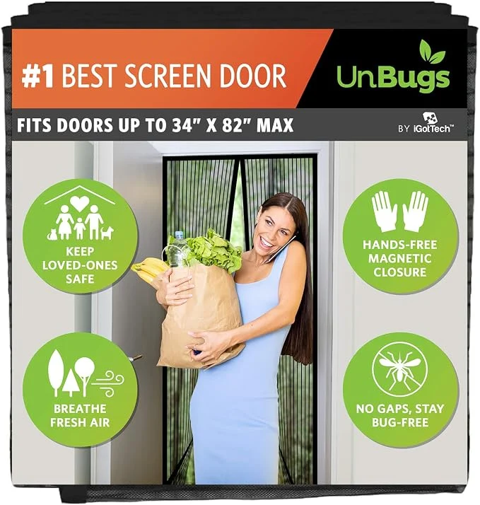 Comfortable UnBugs Magnetic Screen Door User-Friendly