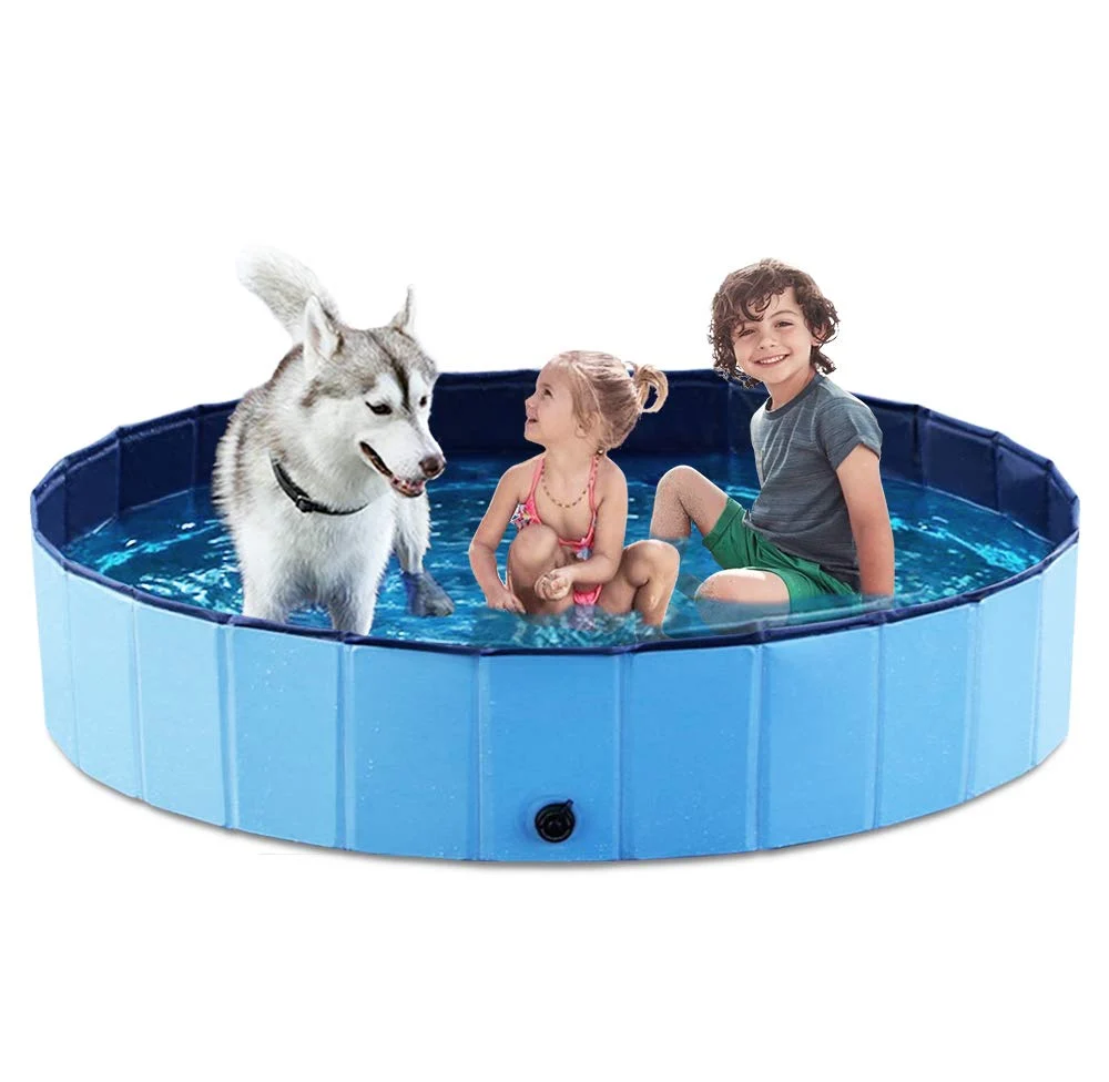 High-Performance Jasonwell Foldable Dog Bath Pool – 63 Blue Collapsible Pet Pool for Dogs Cats Convenient
