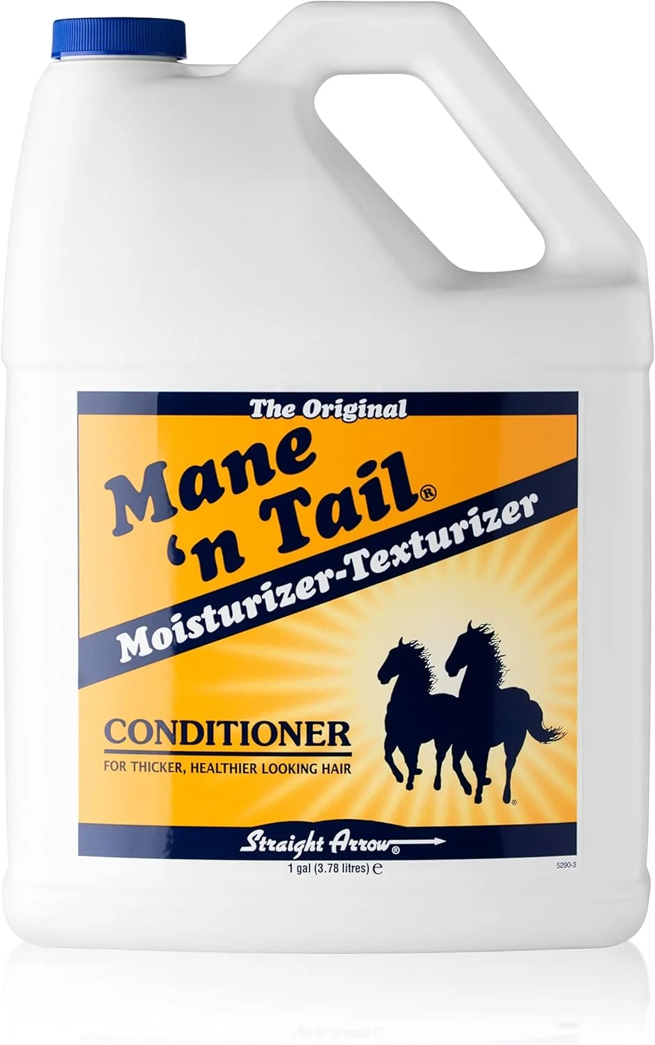 Green Mane 'n Tail Conditioner Gallon for Soft Silky Hair. For Horses and Humans 128 Fl Oz Elite