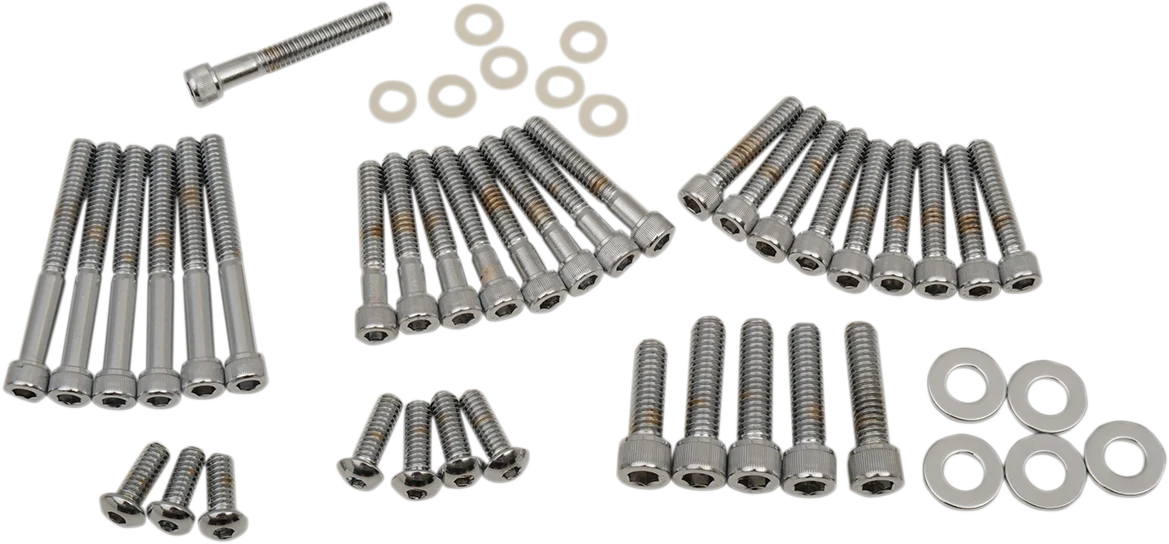 Environmentally Friendly DRAG SPECIALTIES Bolt Kit - Side Cover - Socket-Head - FXR MK188 Green