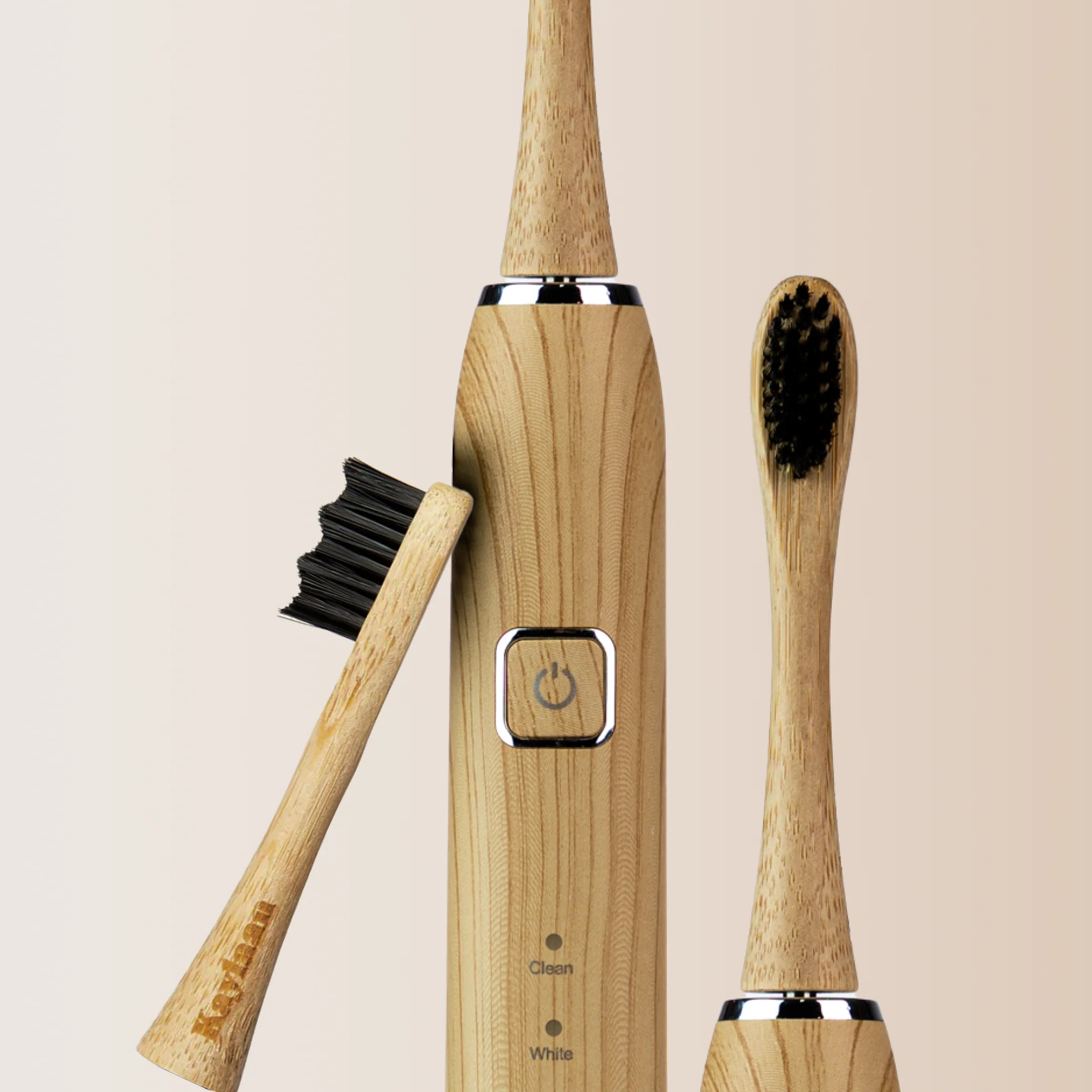 Soft Kaylaan Bamboo Electric Toothbrush Environmentally Friendly