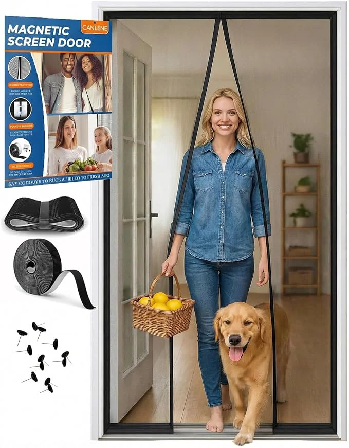 Verified Premium Magnetic Screen Door Heavy-Duty Reinforced Mesh Ultra-Dense Weave Specialty
