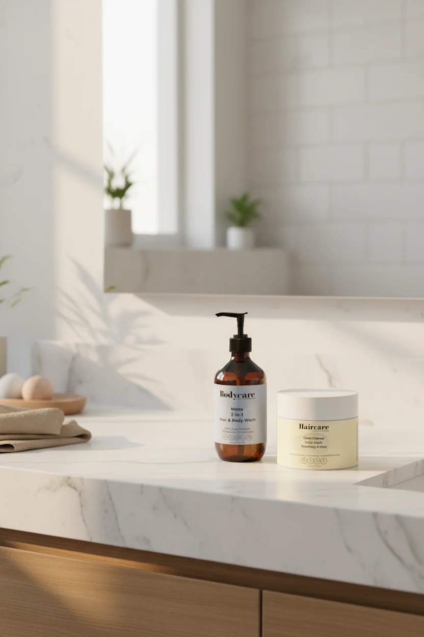 Deep Cleanse Scalp Scrub Mens 2-In-1 Hair Body Wash Superior
