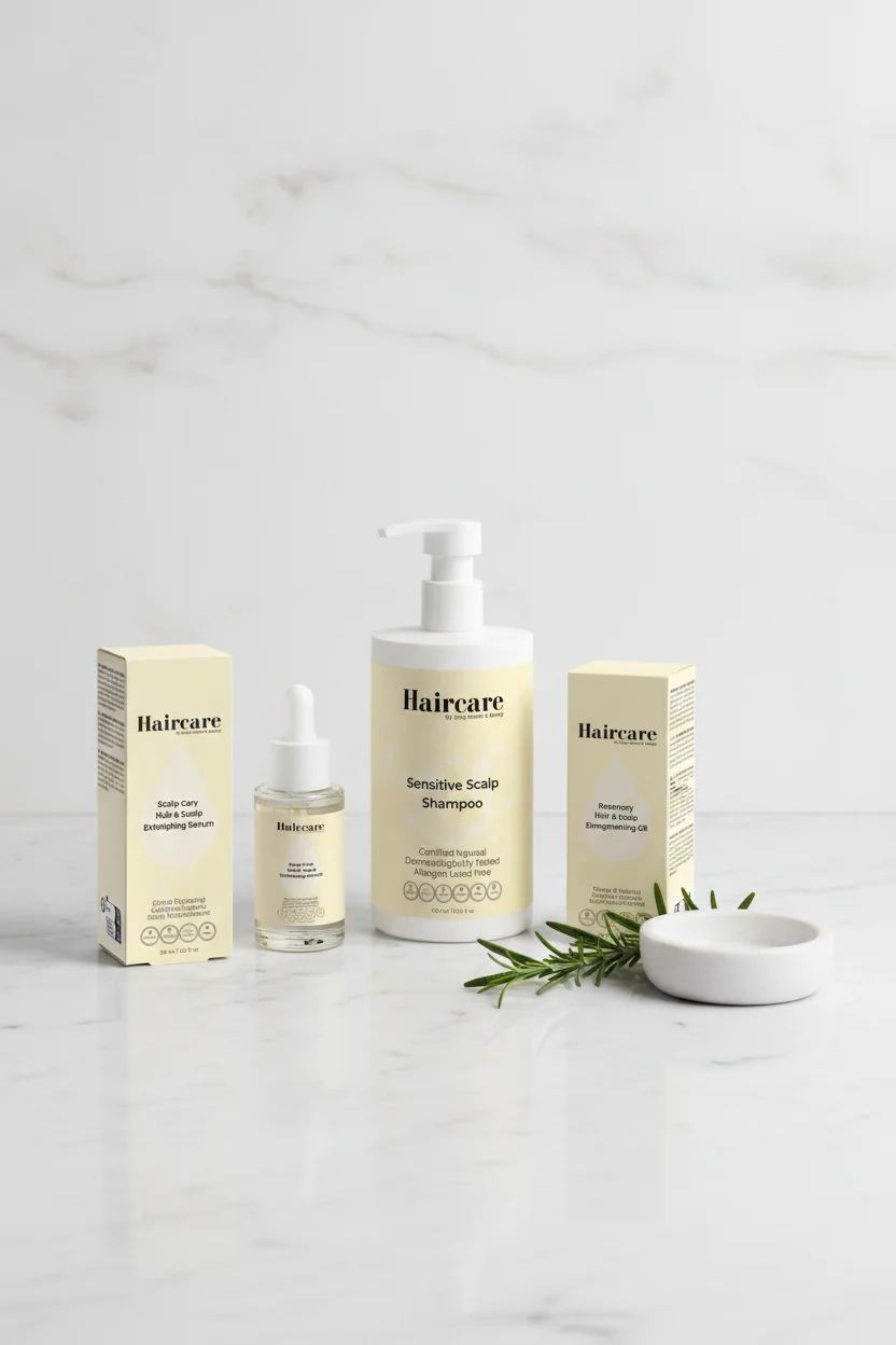 Solid Scalp Care Exfoliating Serum Sensitive Scalp Shampoo Rosemary Oil High-Grade