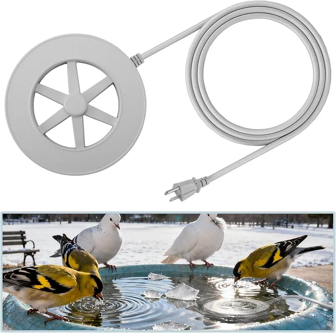 User-Friendly Alphatool 70W Bird Bath Heater for Outdoors in Winter Efficient