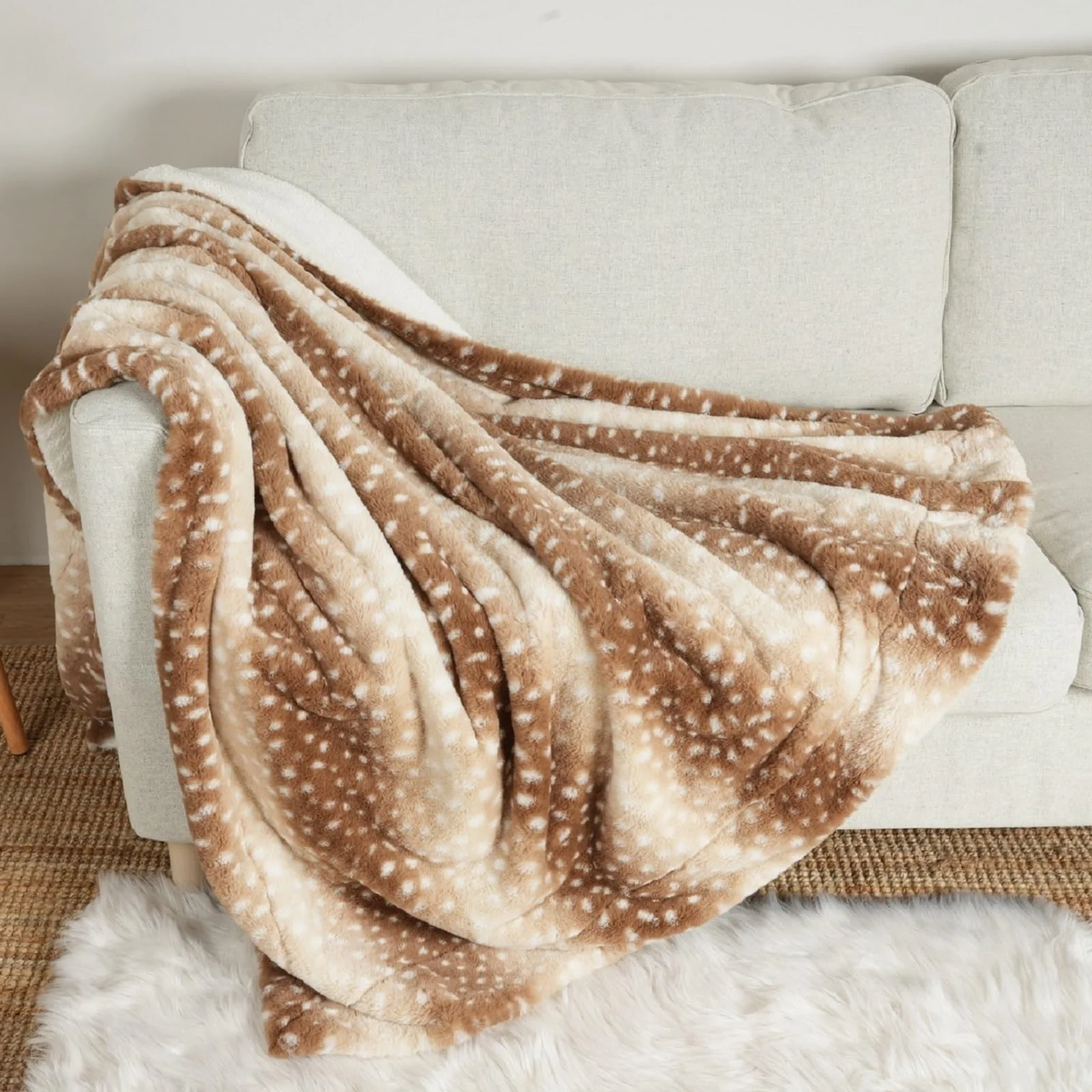 Effective COZY KISS Christmas Deer Blanket Twin Waterproof Pet Throw 60x80 Dependable