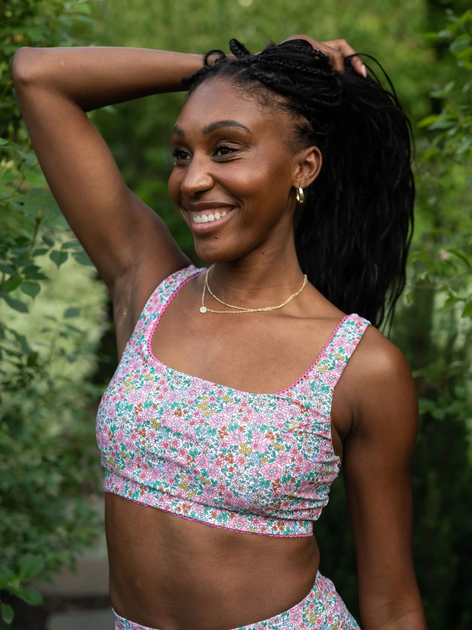 Functional Whimsy Floral Scoop Bralette Genuine