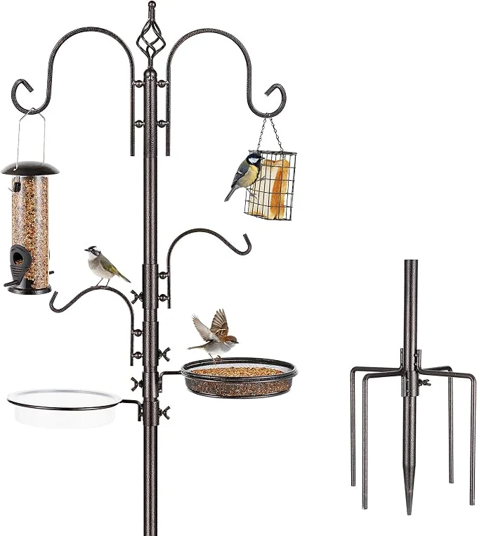Superior ERYTLLY Bird Feeding Station Kit Bird Feeder Pole Wild Bird Feeder Hanging Kit Casual