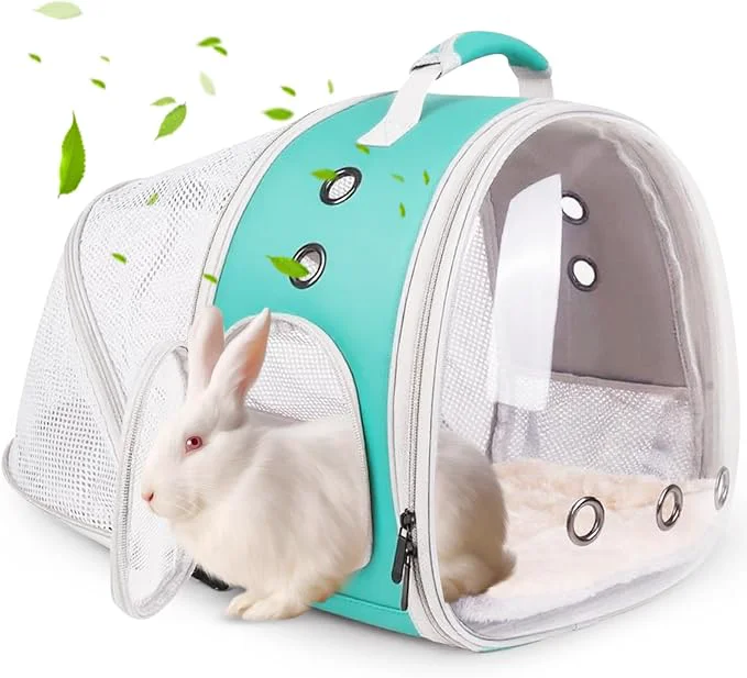 Exclusive Back Expandable Backpack for Small Animals Portable Travel Bag Breathable Pet Reliable