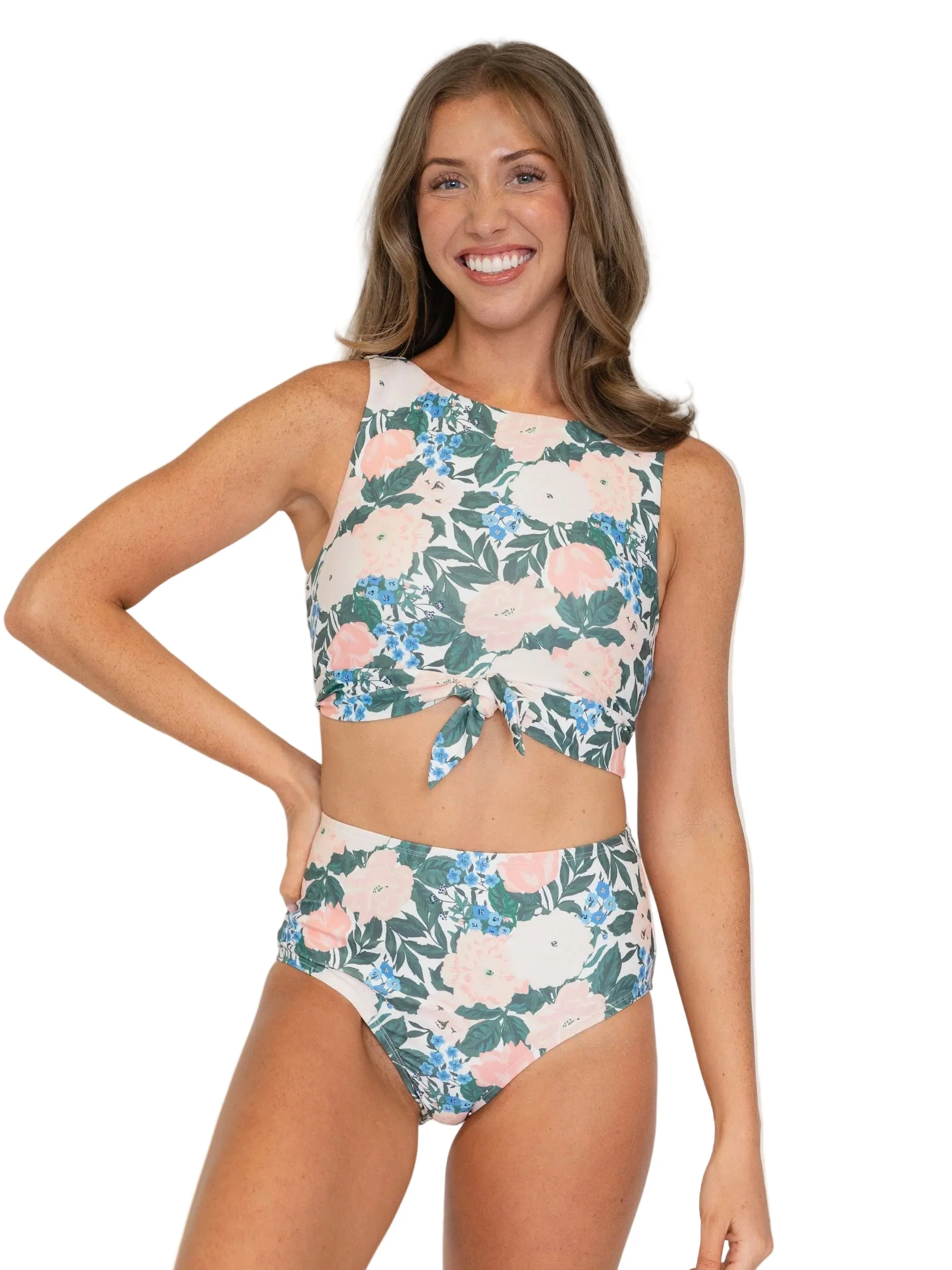 Reusable Bouquet Knotted Crop Top Premium Material