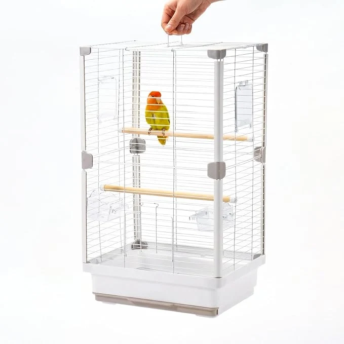 Certified 24 Portable Double-Layer Bird Cage Travel Parrot Carrier Eco-Friendly