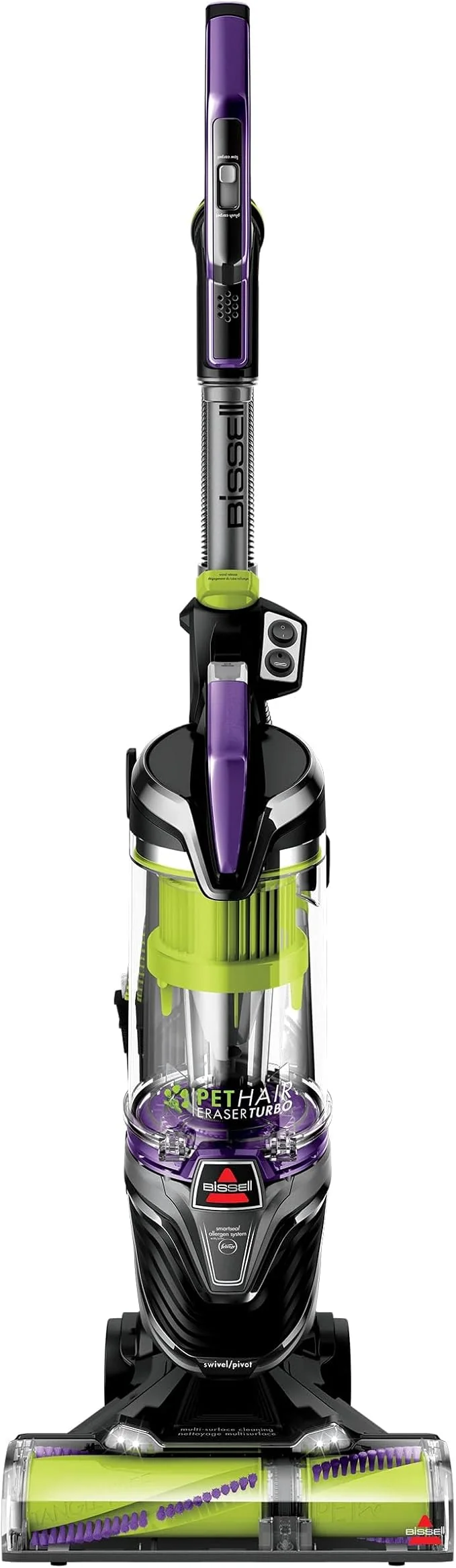 High-Grade BISSELL 24613 Pet Hair Eraser Turbo Plus Lightweight Vacuum Tangle- Brush Roll Powerful Pet Hair Pick-up SmartSeal Allergen System Specialized Pet Tools Easy Empty Dirt TankAbout ThisOverview Unique