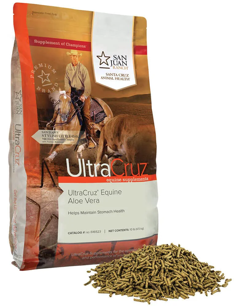 Excellent UltraCruz-sc-516523 Equine Aloe Vera Supplement for Horses 10 lb Pellet 162 Day Supply Smart