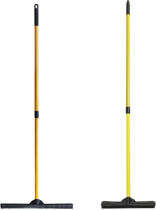 Trendy FURemover Pet Hair Rubber Broom 2-Piece Set containing and PRO Furemover Brooms for Carpet Tile and HardwoodAbout ThisOverview Practical