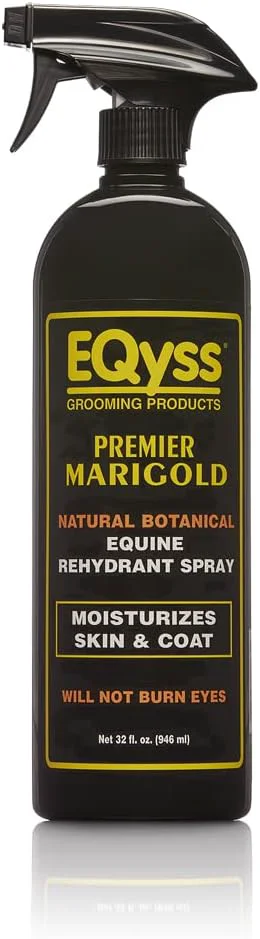 Trusted EQyss Premier Marigold Equine Coat Conditioning Spray - Moisturize Horse's Skin Coat Add Shine Detangle Repel Dirt Dust Silicone- 32 oz Authentic
