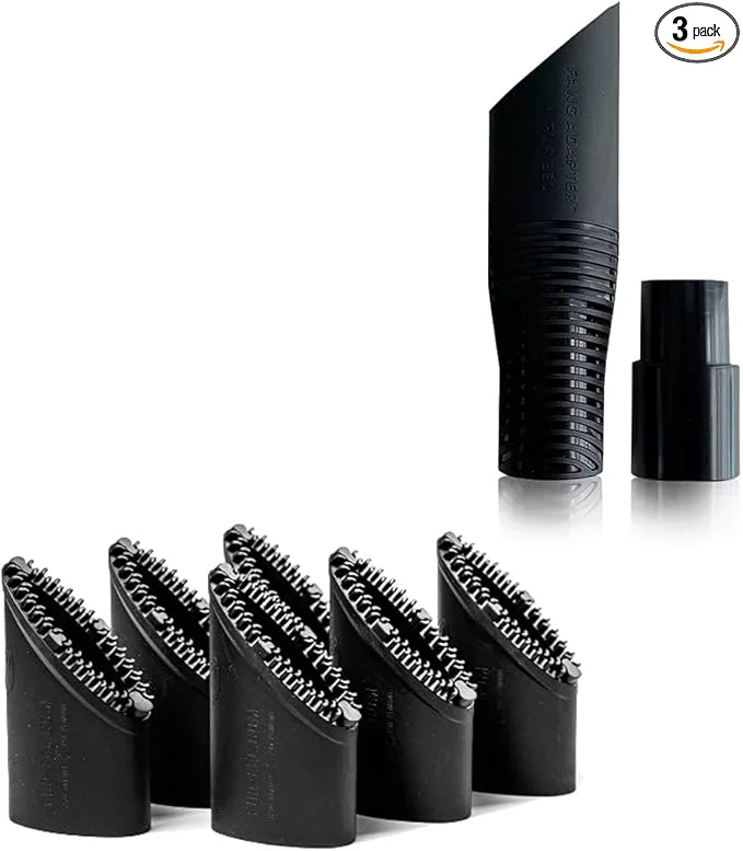Smart Pet Hair Removal Vacuum Attachment V1.0 for Car Detailing with 6 Replaceable Rubber Brush Heads No Clog Airflow Fits 1 1 4 and 1 3 8 in Hoses 32mm 35mmAbout ThisOverview Long-Lasting