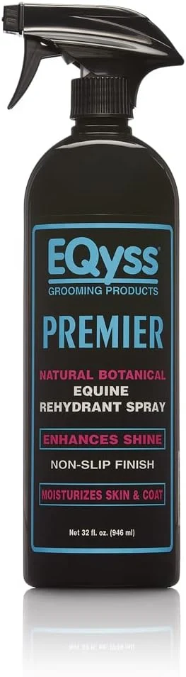 Sophisticated EQyss Premier Equine Horse Spray - Moisturizes Skin and Coat Enhances Shine and Detangles Prevents Dry Skin - Non-slip Repels Dirt USA-made Dependable