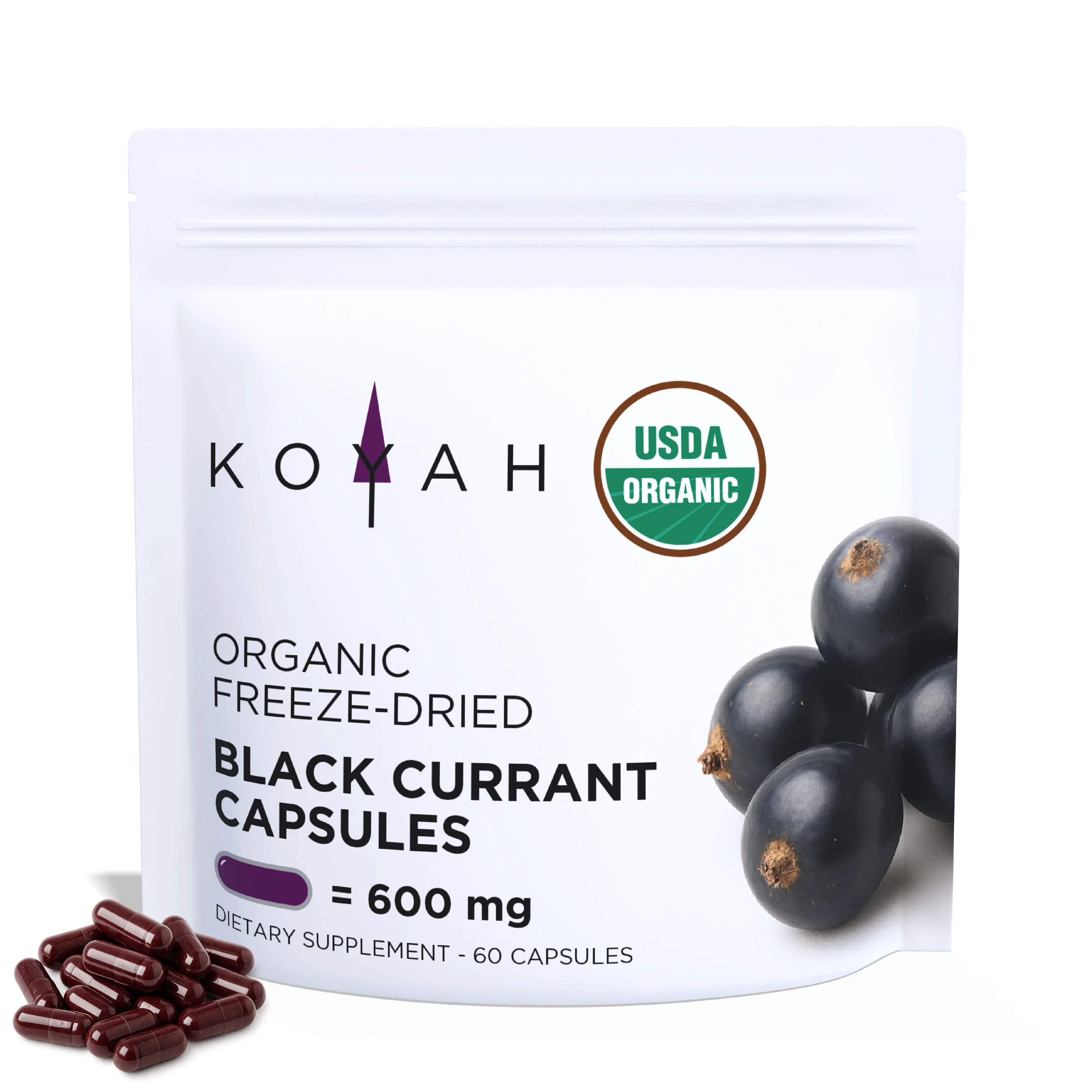 Soft Organic Black Currant Capsules Responsible