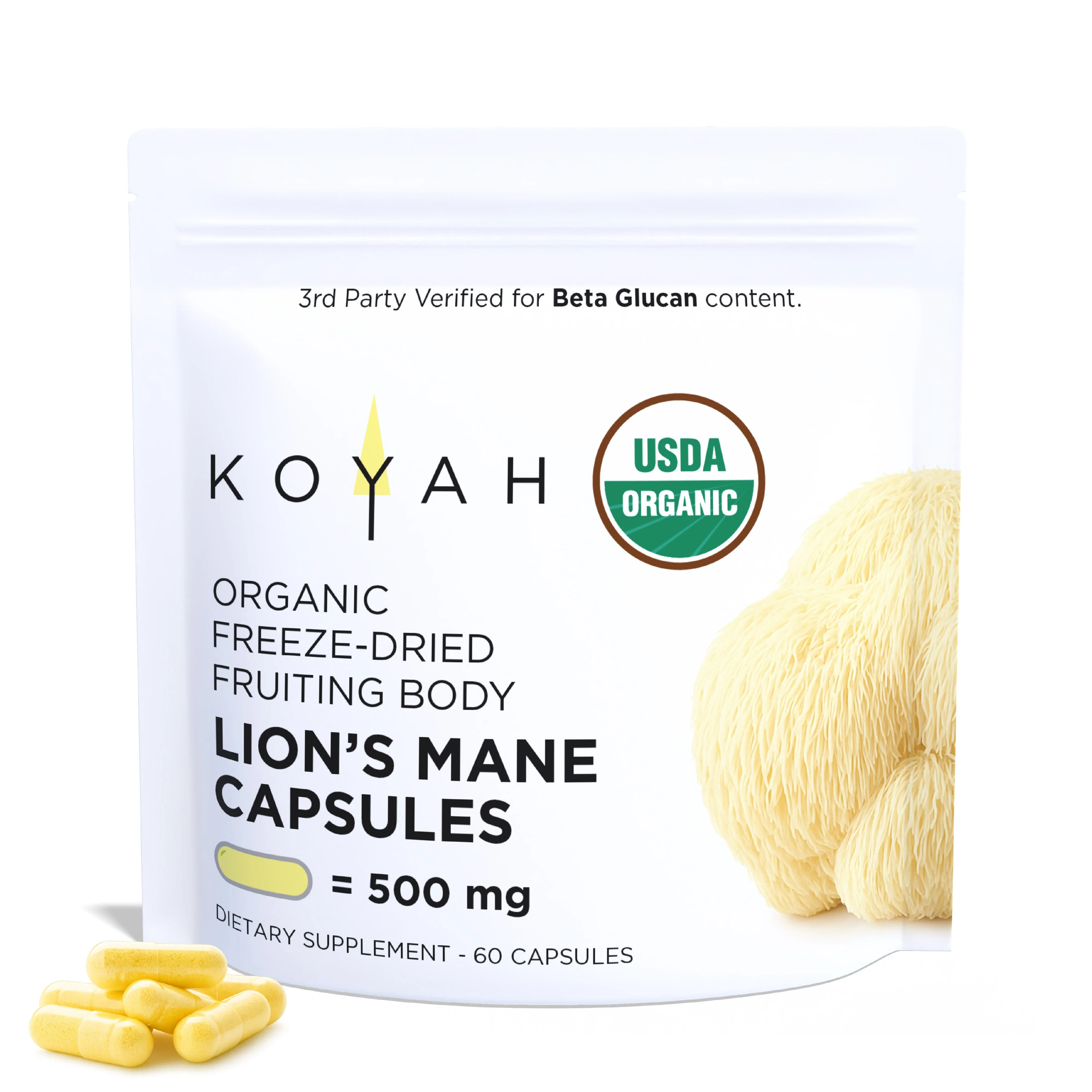 Trendy Organic Lion's Mane Capsules Next-Generation