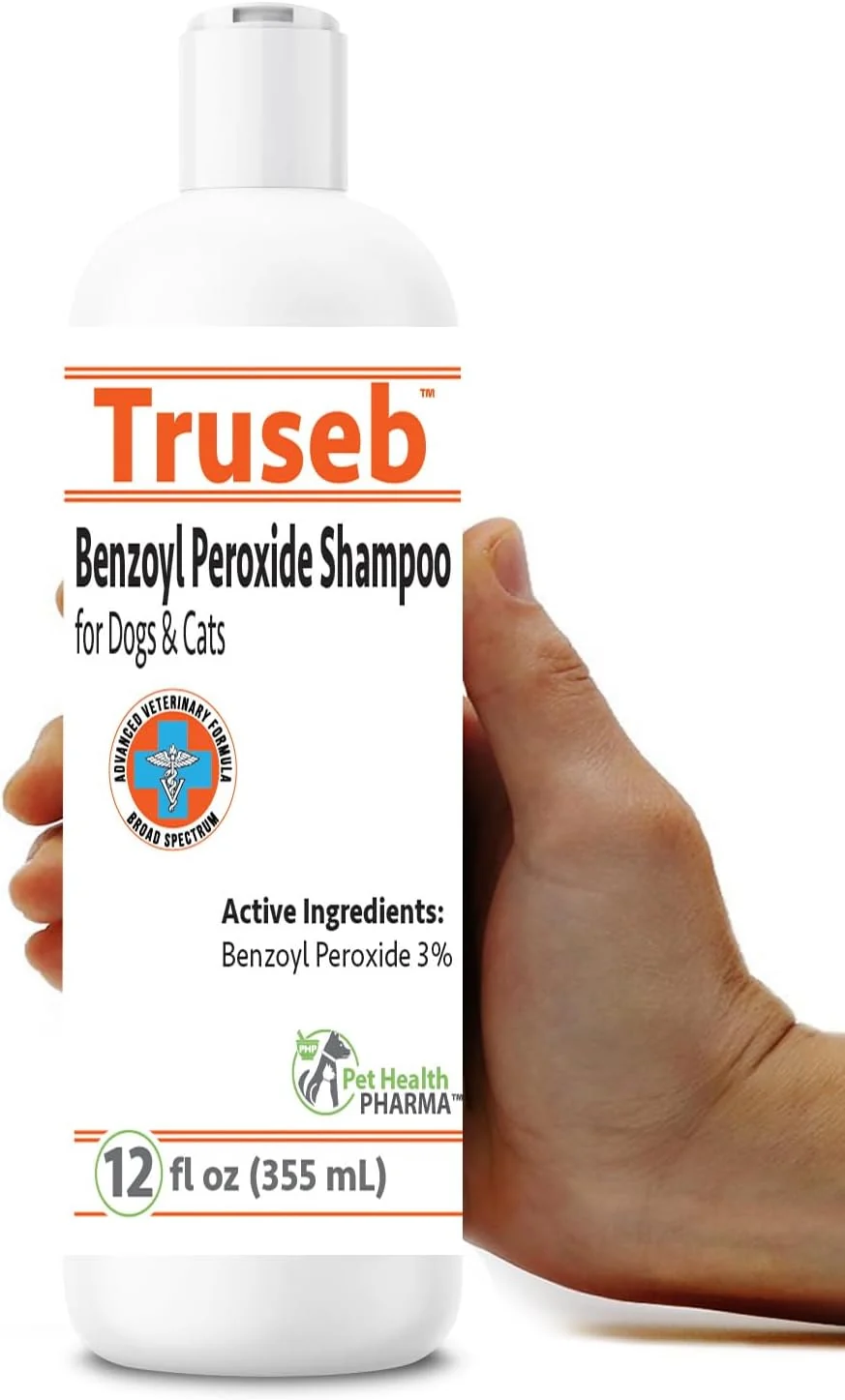 Artisan Truseb Benzoyl Peroxide 3 Shampoo for Dogs Cats and Horses 3 Benzoyl Peroxide Shampoo 12 oz High-Performance