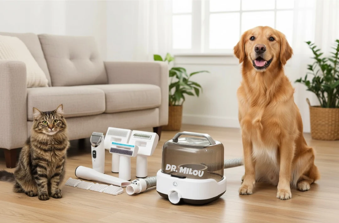 Proven Salon Results at Home Mess- CalmCare™ Cordless Vacuum Grooming Kit by Dr. Milou Classic