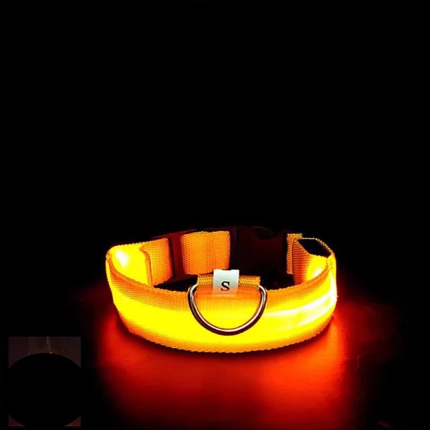 Elite Milou Lumi LED Glowing Pet Collar - Yellow Original