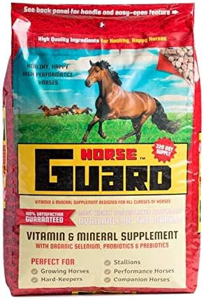 Crafted Horse Guard 40 lb Equine Vitamin Mineral Supplement with Organic Selenium Vitamin E Prestigious
