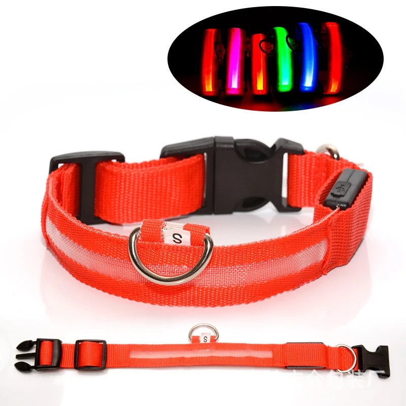 High-Quality Milou Lumi LED Glowing Pet Collar - Red Verified