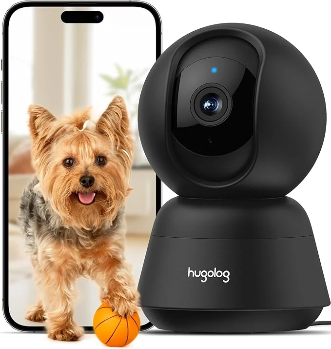 Versatile Hugolog 3K 5MP Indoor Pan Tilt Security Camera with Auto-Focus I f Smooth