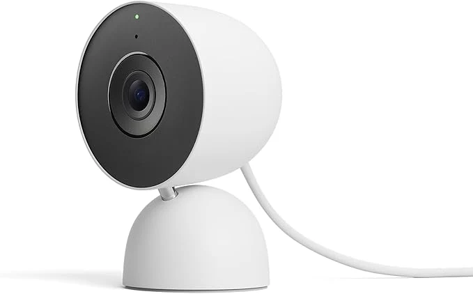 Eco-Friendly Google Nest Cam Indoor Wired 3rd Gen - Security Camera with 2K Video and Gemini Night Vision 2-Way Audio Works with Google Home - 2025 Model - SnowAbout ThisOverview Genuine