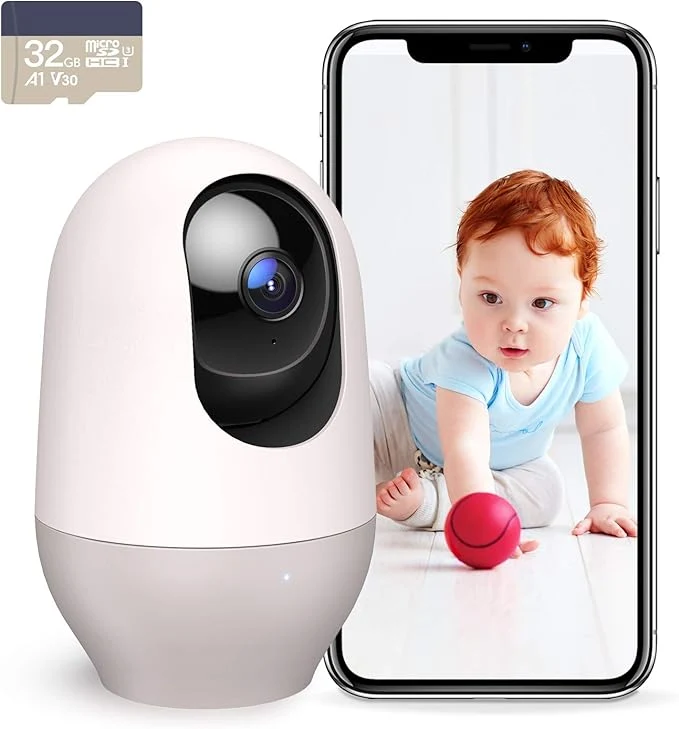 Efficient nooie Baby Monitor with SD Card Baby Monitor with Camera 360 Camera WiFi Baby Cam with Phone App AI MotionTracking and Sound Detection 1080P Night Vision Two-Way AudioAbout ThisOverview Minimalist