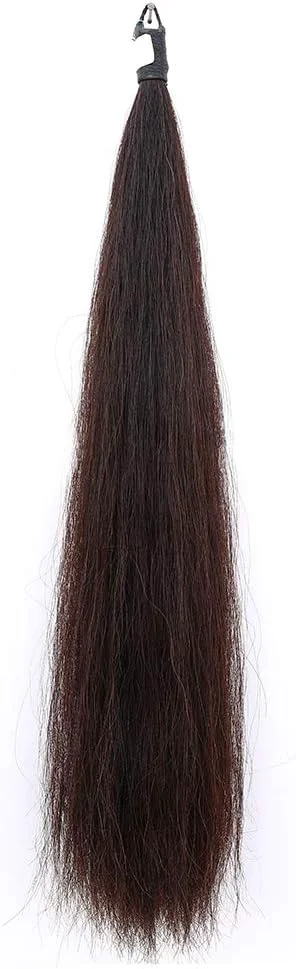 Official Horse Tail Extensions with Braided Horsehair Loop Blunt Cut Bottom 34-36 inches Long and 1 lb Weight Dark Sorrel Fashionable