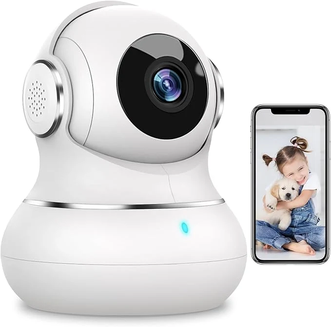 Pure litokam Security Camera Indoor 2K 360 Pan Tilt Cameras for Home Security with Motion Detection Baby Monitor for Pet Dog with Night Vision 2.4GHz WiFi Cam with Phone App 2-Way AudioAbout ThisOverview Recyclable
