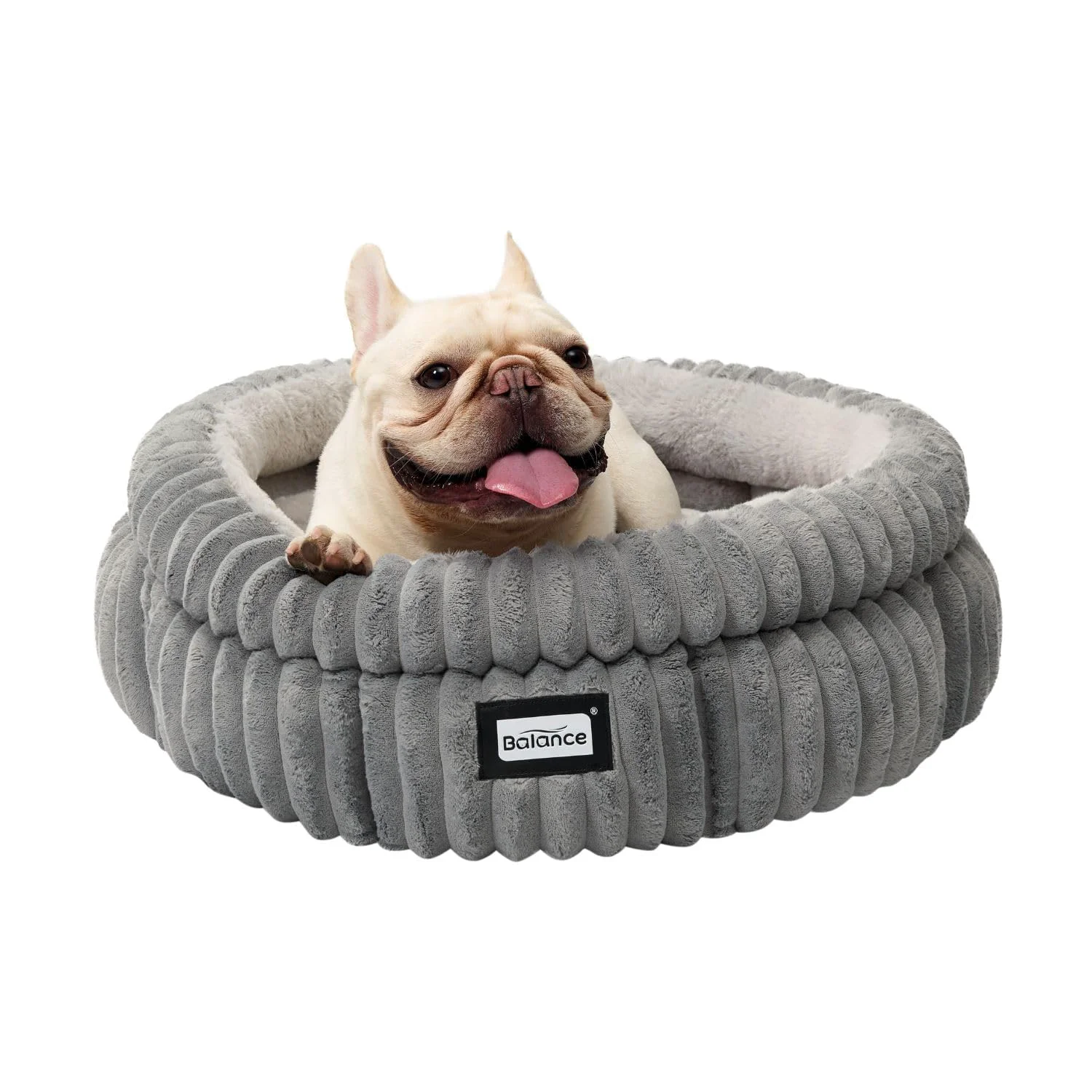 Trendy BALANCE Cat Bed Kitten Bed – Washable Round Plush Cat Bed with Anti-Slip Bottom for Indoor Cats Clean