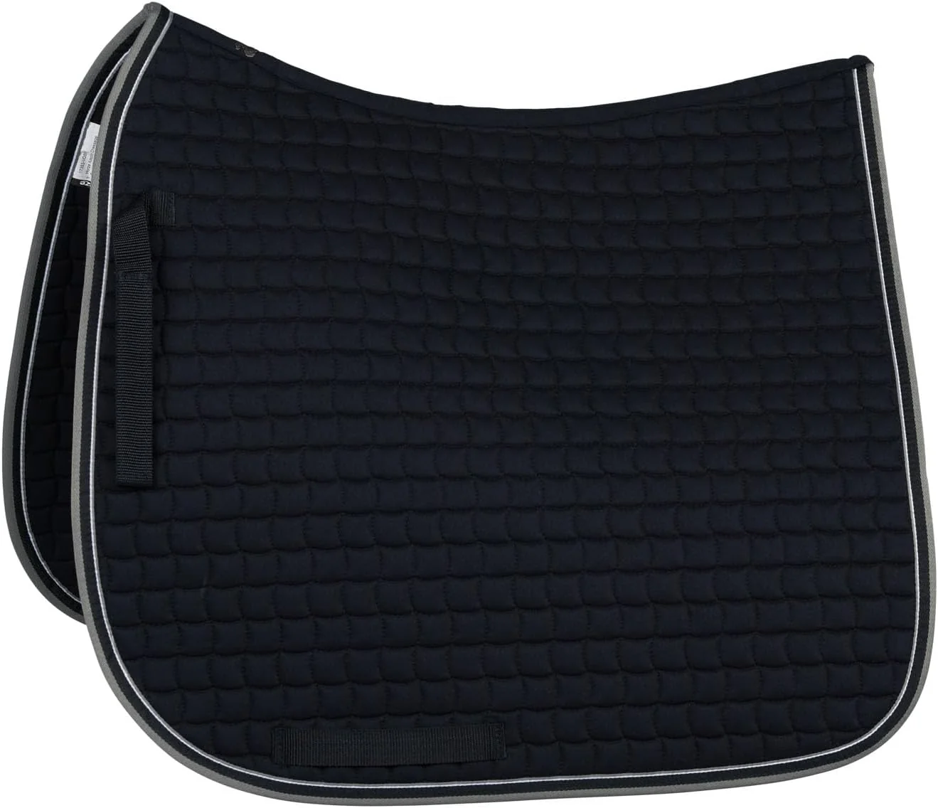 Consistent HORZE Adepto Quilted Quick-Dry Dressage Saddle Pad for Horses with Two-Tone Trim Efficient