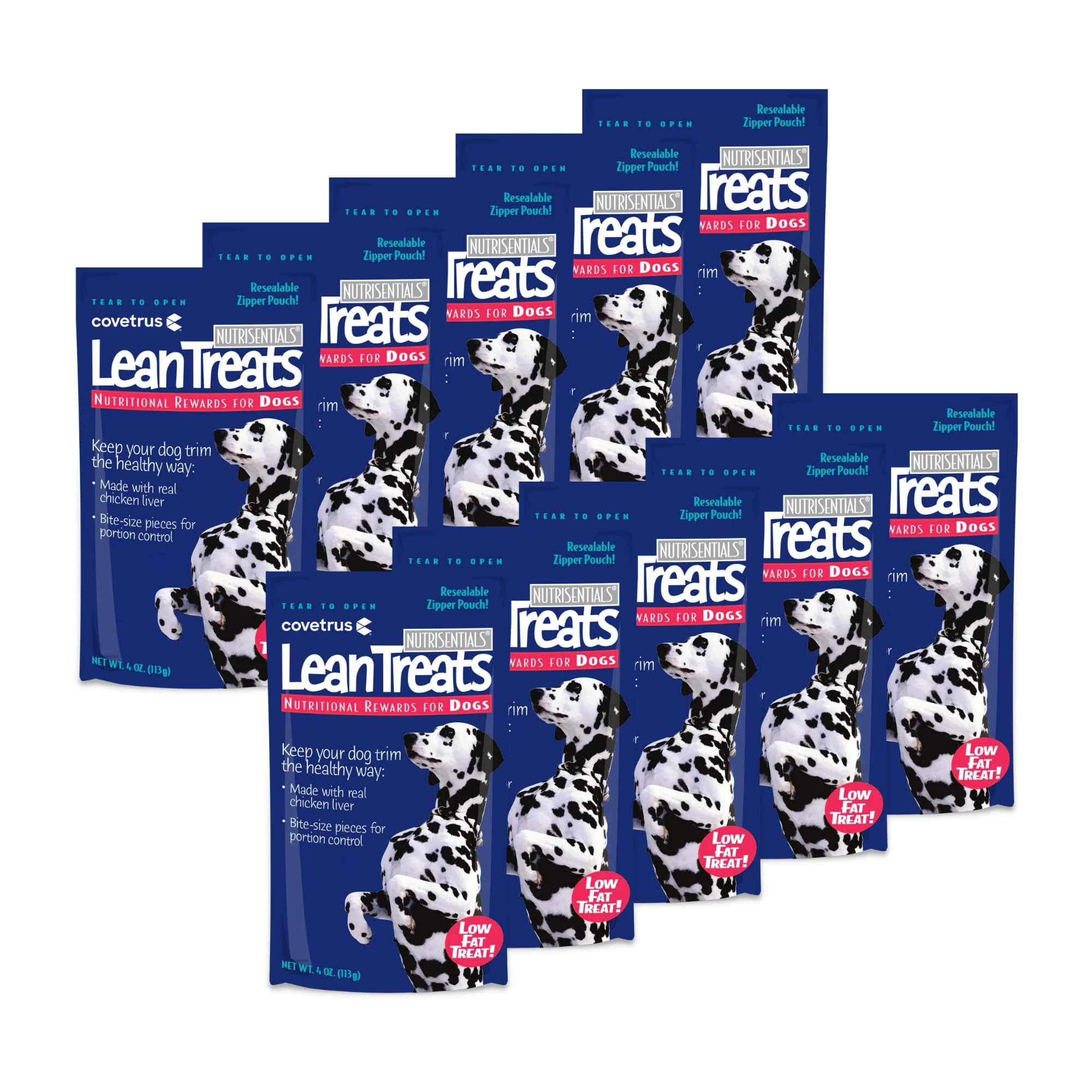 Trusted Covetrus Nutrisential Lean Treats for Dogs – Soft Chicken Low Fat Bite-Size 10 Pack 4 oz 7 Calories Each Genuine