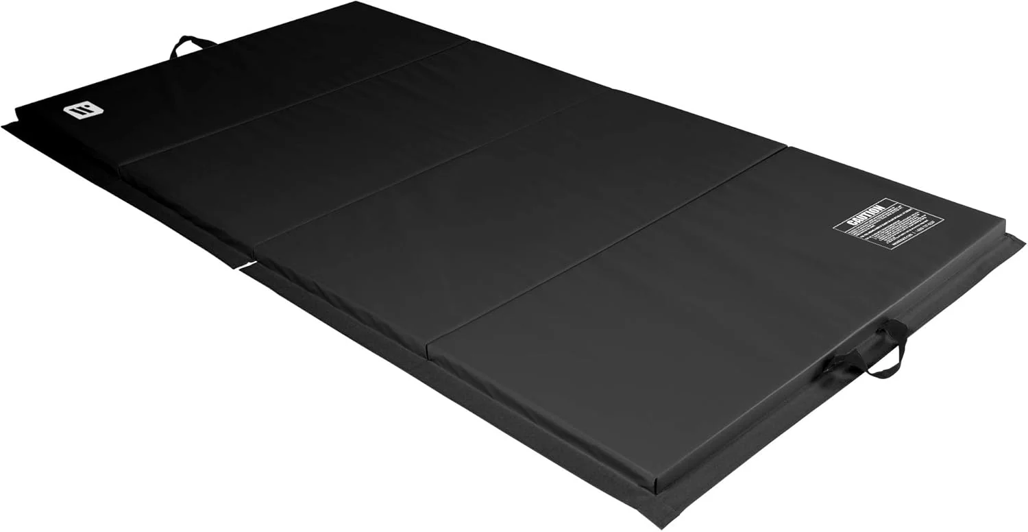 Green We Sell Mats - 4 ft x 8 ft x 2 in Personal Fitness Exercise Mat for Home Workout - Lightweight and Folds for Carrying – All Purpose Home Gym Mat – Thick Mat for Yoga Pilates Stretches and Floor Exercises Sophisticated