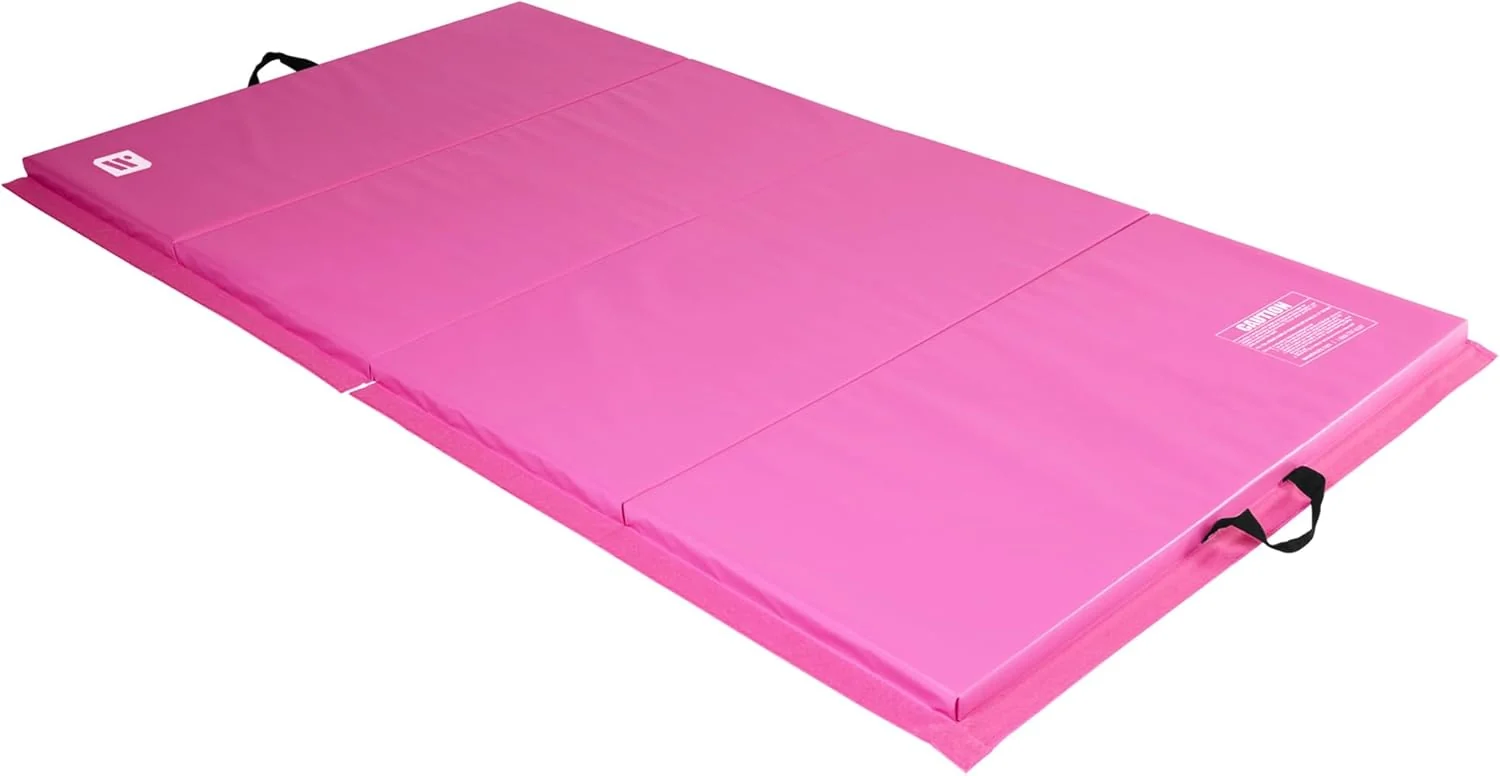 We Sell Mats - 4 ft x 8 ft x 2 in Personal Fitness Exercise Mat for Home Workout - Lightweight and Folds for Carrying – All Purpose Home Gym Mat – Thick Mat for Yoga Pilates Stretches and Floor Exercises Exceptional