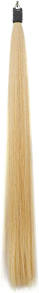 Dependable Horse Tail Extensions with Braided Horsehair Loop Blunt Cut Bottom 28-30 inches Long and 3 8 lb Weight User-Friendly