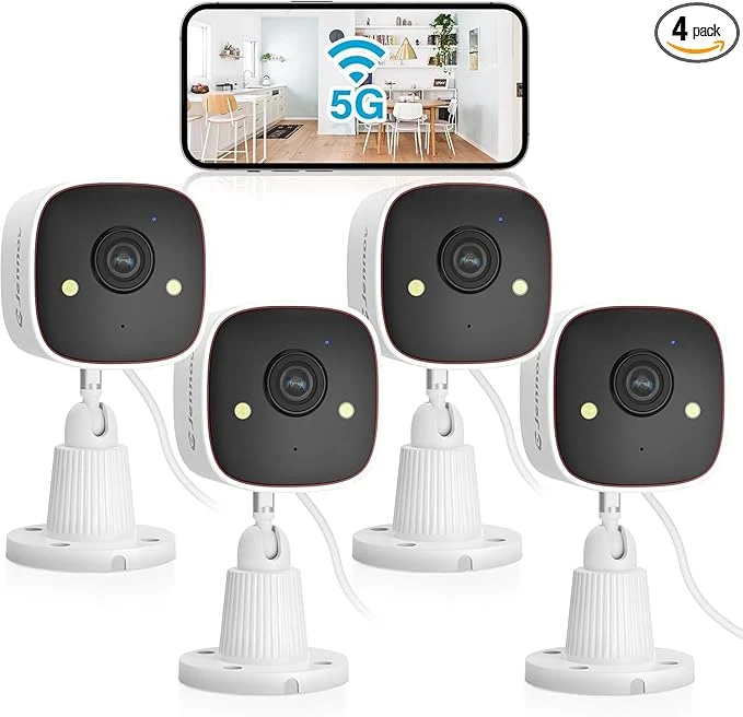 Luxury Jennov 2K Security Cameras WiFi Indoor Cameras for Home Security Plug in Powered Pet Cams Dual-Band 5GHz 2.4GHz Color Night Vision 2-Way Audio Human Motion Detection IP66 Waterproof OutdoorAbout ThisOverview Elegant