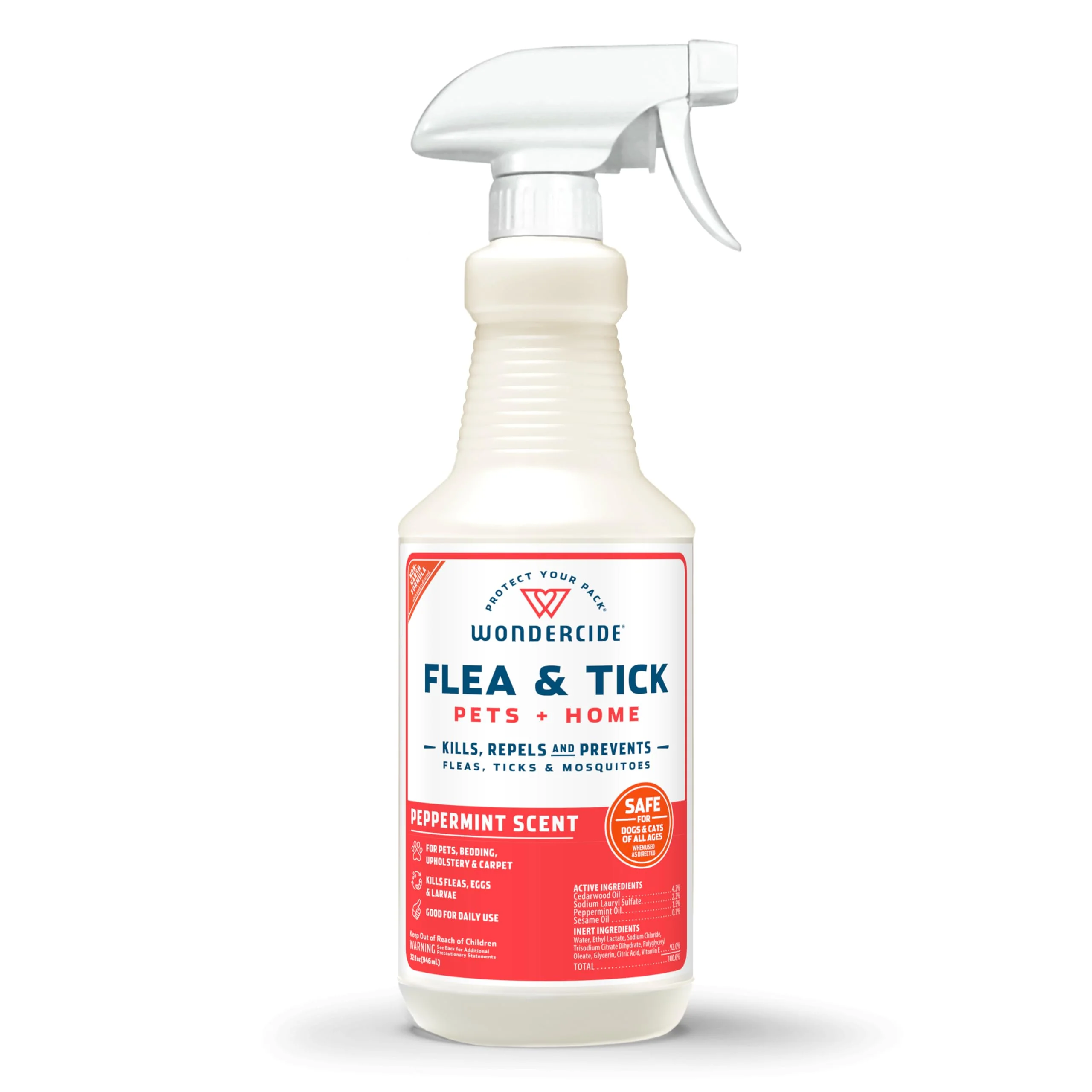 World-Class Wondercide Peppermint Flea Tick Mosquito Spray for Dogs Cats Home – Natural Essential Oils 32 oz Optimized