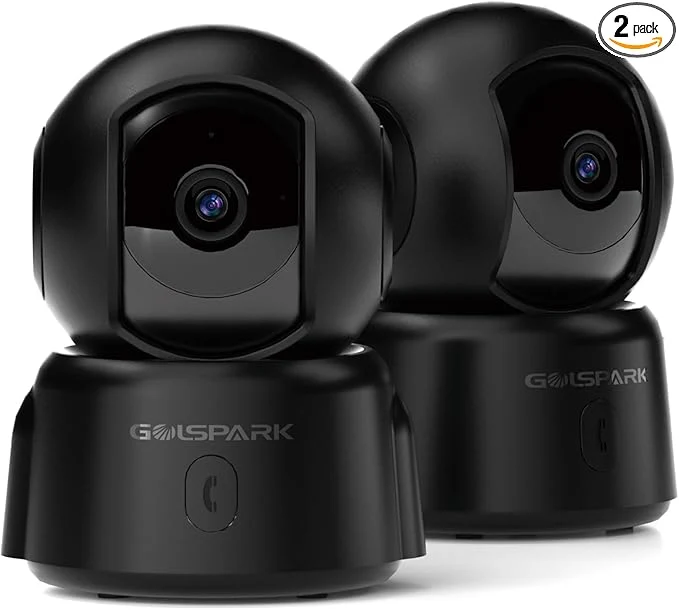 Organic GOLSPARK Dog Pet Camera for Home Security 2K 2.4GHz WiFi Camera Baby Monitor for Room with Motion Tracking Detection Night Vision Two-Way Audio SD Cloud StorageAbout ThisOverview Trendy