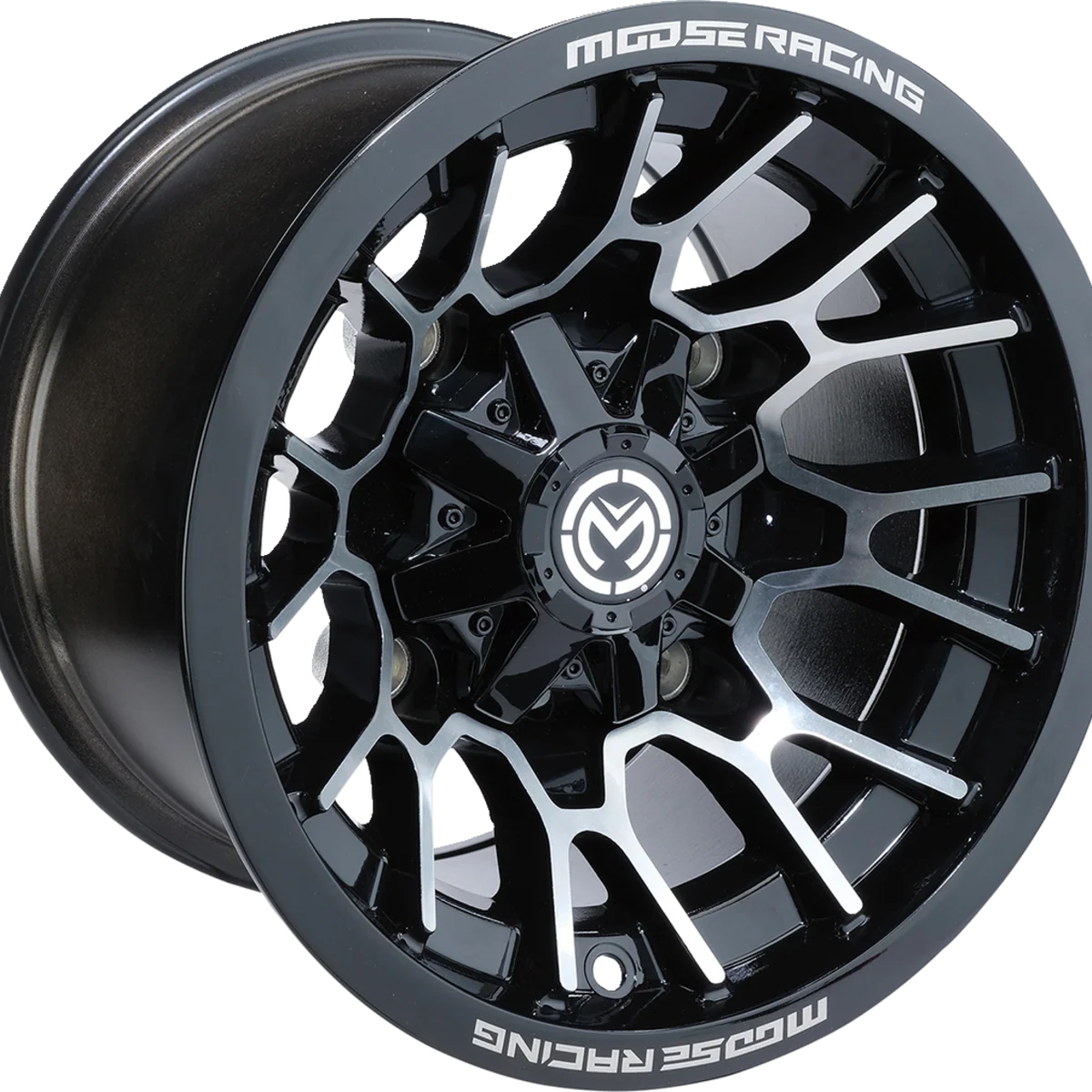 User-Friendly MOOSE UTILITY Wheel - 24X - Rear - Black - 12x8 - 4 136 - 4 4 24128136GBMF4 Versatile