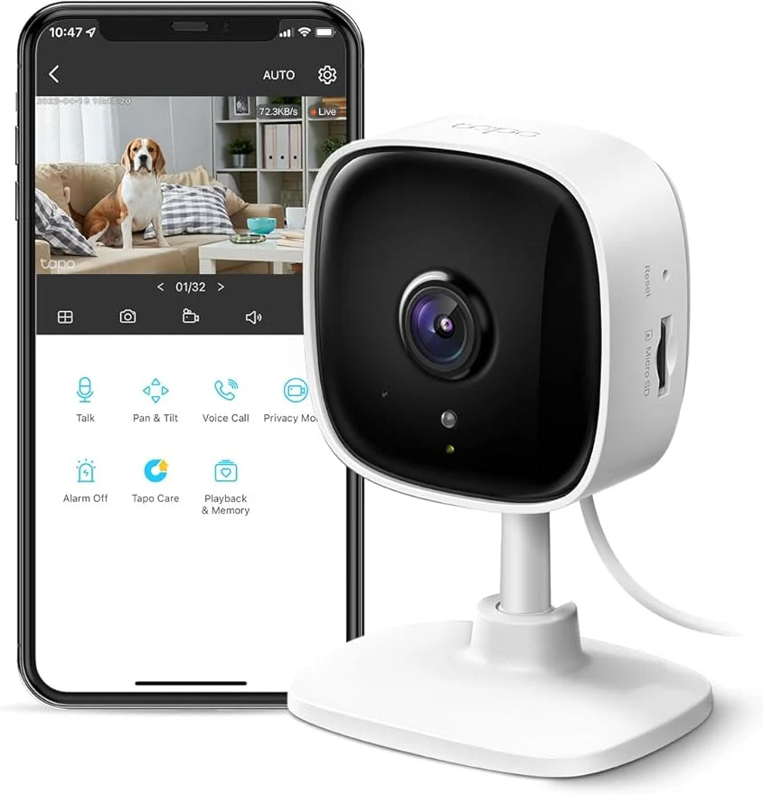 Optimized TP-Link Tapo 1080P Indoor Security Camera for Baby Monitor Dog Camera w Motion Detection 2-Way Audio Siren Night Vision Cloud SD Card Storage Works w Alexa Google Home Tapo C100 About ThisOverview Smooth